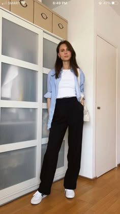 Casual Summer Outfits College, Summer Internship Outfits, Summer Business Casual Outfits Young Professional, Black Pants Work Outfit, Work Oufit, Friday Fits, Women Uggs, Clothes Y2k Aesthetic, Y2k Aesthetic Clothes