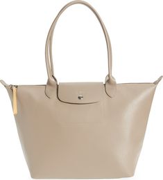 Longchamp Large Le Pliage City Shoulder Tote | Nordstrom Elegant Coated Canvas Bag For Shopping, Classic Tote Shoulder Bag With Silver-tone Hardware, Elegant Coated Canvas Shoulder Bag For Travel, Elegant Shoulder Bag With Gold-tone Hardware And Coated Canvas, Elegant Double Handle Shoulder Bag In Coated Canvas, Elegant Coated Canvas Shoulder Bag With Double Handle, Classic Coated Canvas Shoulder Bag, Elegant Double Handle Coated Canvas Shoulder Bag, Classic Coated Canvas Shoulder Bag For Shopping