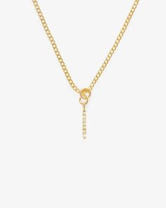 Necklace Esther Necklace Midori Jewelry Co. Curb Chain Necklace, Minimal Necklace, Gold Charm Necklace, Curb Chain, Chain Styles, Gold Vermeil, Charm Necklace, Sensitive Skin, Solid Gold