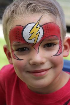 Flash Face Paint, Kids Face Paint, Belly Painting, Face Painting Halloween, Boy Face