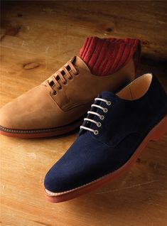 Classic Navy Oxfords With Brogue Detailing, Classic Navy Oxfords With Plain Toe, Classic Navy Plain Toe Dress Shoes, Classic Navy Dress Shoes With Leather Sole, Mens Dress Shoes Guide, Ben Silver, Shoes Guide, Smart Casual Menswear, Casual Menswear