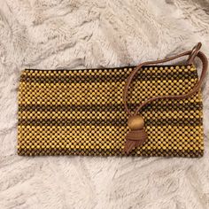 Wooden Beads With Vegan Leather Accents, This Express Clutch Is Nwt. Prom Clutch, Leopard Clutch, Bags Cute, Sequin Clutch, Silver Clutch, White Clutch, Gold Clutch, Printed Clutch, Shiny Fabric