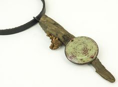 #organic #wood #enamel #necklace #bohemian #WholeFoods #FreePeople  #jewelry #musthave Part of my Josephine™ art line.  One one my favorites to date! Organic Wood, Pendant Choker, Leather Chokers, Natural Forms, My Favorites