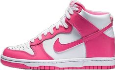 Pink Nike High-top Sneakers With Rubber Sole, Nike Pink High-top Sneakers With Rubber Sole, Pink Mid-top Sneakers With Rubber Sole, Pink Nike Sporty High-top Sneakers, Nike Pink High-top Sneakers Sporty Style, Sporty Pink Mid-top Skate Shoes, Pink Mid-top Sporty Skate Shoes, Pink Mid-top Skate Shoes With Rubber Sole, Sporty Mid-top Pink Skate Shoes