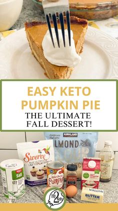 Bake This Easy Keto Pumpkin Pie for the Ultimate Fall Dessert! Keto Whipped Cream, Pumpkin Spiced Latte Recipe, Keto Ice Cream, Dinner Guests, Just Eat It