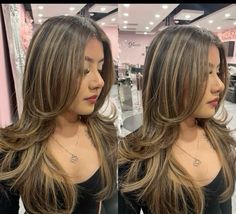 Latina Hair, Rambut Brunette, Blonde Highlights On Dark Hair