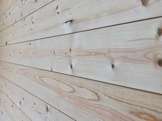 closeup of wood planks on the side of a building