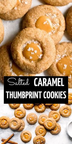 This cinnamon salted caramel thumbprint cookies recipe is so amazing! You’ve gotta try these salted caramel Christmas cookies for your cookie swaps and exchanges! Caramel Christmas Cookies, Easy Cinnamon Cookies, Caramel Chip Cookies, Salted Caramel Cookies Recipe, Caramel Thumbprint Cookies, Caramel Christmas, Cinnamon Christmas Cookies, Easy Salted Caramel, Xmas Cookies Recipes