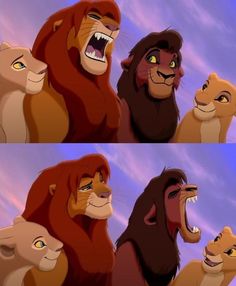 the lion king and his cubs from disney's live - action movie