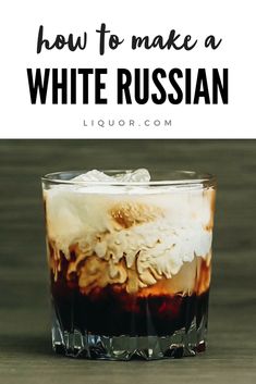 Kahlua And Cream, White Russian Recipes, White Russian Cocktail, Winter Drink, Liquor Drinks, Boozy Drinks, White Russian, Mixed Drinks Recipes, Cocktail Drinks Recipes