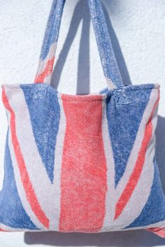 Fresco Towels - Union Jack - Small Tote Bag Orange Bath Towels, Small Bath Mat, London Bars, Small Tote Bag, Towel Collection, Fun Time, Small Tote, Union Jack, Bags Purses