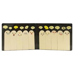 Express your feelings with these finger emotion sticky notes. These innovative sticky notes can be used to bookmark and highlight your coursework, address books, cookbooks, notebooks, etc. Write important footnotes and reminders on them and stick them anywhere. Also great for decorating purposes, these sticky notes can be used by students and for the home office alike. Comes as a set of 2 packs. Each pack contains 10 designs with 20 sheets per design. Dimensions: Approximately 50L x 15W mm. Material: Paper. Address Books, Chalkboard Labels, Express Your Feelings, Pencil Case Stationery, Towel Crafts, Spa Gifts Set, Baby Hair Accessories, Diy Tags, Office Stationery