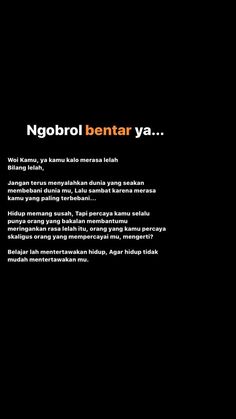 a black and white photo with the words'ngobrol benar ya '