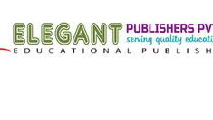 the logo for elegant publications, which is serving quality education and educational librarians in india