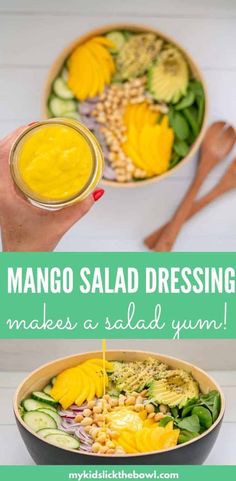 mango salad dressing makes a salad yummy