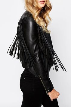 Cheap Leather Jacket, Fringe Coats, Leather Coat Jacket, Collar Leather Jacket, Long Sleeves Jacket, Faux Leather Jackets