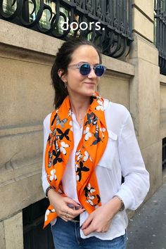 Bold patterns and powerful color palettes are the essence of sustainable fashion label SEVDA LONDON’s silk scarves. Handmade in Italy, this versatile accessory is decorated with flora and fauna inspired by Founder Sevda’s summers spent in English gardens. Tie yours as a headscarf or knot it to your favorite Sevda London handbag. Shop this scarf at doors.nyc and#supportsmallbusiness