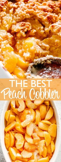 the best peach cobbler recipe ever