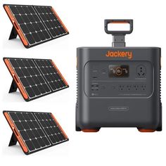 the jackery portable solar power station is shown