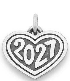 From James Avery&#x2C; this charm features:Heart with 2027 Charm The Heart Year Charm from James Avery is a great way to capture memories and celebrate the milestones of an unforgettable year. Add this heart-shaped charm&#x2C; in sterling silver or 14K gold&#x2C; to a graduate's bracelet&#x2C; or place it on a chain to create an enduring memento. Product Specifications: Sterling Silver or 14K Yellow Gold Sterling silverApprox. 0.625&quo Charms For Bracelets James Avery, James Avery Christmas Charms, James Avery Initial Necklace, James Avery Charms Texas, James Avery Valentines Charms, James Avery Bracelet, Pandora Bracelet Charms Ideas, James Avery Charms, S Bracelet