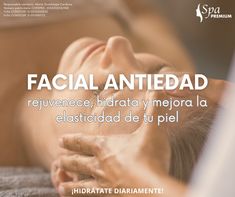 Descubre la experiencia rejuvenecedora de nuestro facial anti-edad en Sspa Premium. Piel más firme, luminosa y joven gracias a tratamientos avanzados que revitalizan y combaten los signos del envejecimiento. ¡Reserva hoy! ¡Agenda tu cita por inbox, dm o whatsapp! #spa #masajes #faciales #spaenaguascalientes Facial, Spa