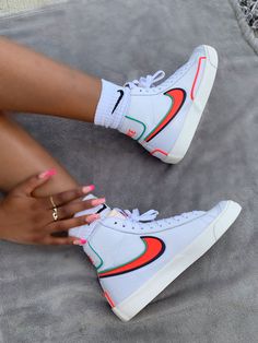 Nike blazers with nails Blazers Nike, Blazer Shoes, Nike Blazers, Basket Style