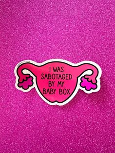 I Was Sabotaged by My Baby Box Uterus Sticker Hysterectomy - Etsy Funny Period, Period Party, Conceptual Illustrations, Period Cramps, Conceptual Illustration, Bones And Muscles, Pelvic Pain, Baby Box, Foam Roller