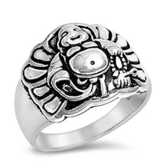 Product Code: Rp141107 Face Height: 15 Mm Band Width: 4mm Finish: Oxidized Buddha Ring, Jewelry Market, Heart Wedding Rings, Buddha Jewelry, Silver Rings Simple, Happy Buddha, Fancy Rings, Jewellery Marketing, Sterling Silver Rings Bands