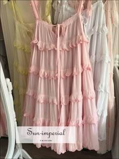 Sun-imperial - blue lace beach oversized pleated vintage tie dye strap summer cake dress – Sun-Imperial 2024 Looks Women, Pastel Hippie Outfits, Pink Flowy Dress, Empire Neckline, Ropa Upcycling, Empire Pattern, Vintage Tie Dye, Summer Cake, Cake Dress