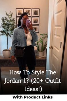 Discover simple and cute outfit ideas to elevate your style with the iconic and aesthetically pleasing Nike Air Jordan 1 sneakers. Jordan 1 Sneakers, Jordan 1 Outfit, Outfit Ideas Fashion, Cute Outfit Ideas, Classic Denim Jacket, Streetwear Aesthetic, Nike Air Jordan 1, Trendy Sneakers, Blue Sneakers