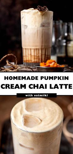 homemade pumpkin cream chai latte with cashmik is the perfect fall drink