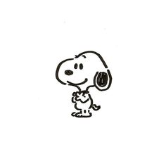 a black and white drawing of a cartoon dog