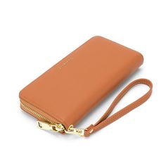 Keep safe and organized with this Champs 3-way zipper wallet. How do you accessorize? Check out our ACCESSORIES GUIDE for essential tips to elevate your style with must-have accessories. RFID-blocking 12 card slots Interior: 1 zip pocket Removable wrist strap Zipper closure 4"H x 7.5"W x 1"D Gold-tone hardwareCONSTRUCTION & CARE Polyurethane Lining: polyester Wipe clean Imported Size: One Size. Gender: female. Age Group: adult. Functional Everyday Wallets With Zipper Closure, Versatile Brown Wallet With Zipper Closure, Versatile Wallets With Zipper Closure, Versatile Bifold Wallet With Zipper Closure, Bifold Clutch With Zipper Closure For Daily Use, Versatile Daily Wallet With Zipper Closure, Versatile Daily Use Wallet With Zipper Closure, Functional Rectangular Wallets With Zipper Closure, Functional Rectangular Wallet With Zipper Closure