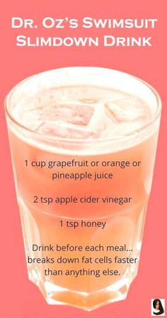 Honey Drink, Slim Down Drink, Gym Nutrition, Baking Soda Beauty Uses, Resep Diet, Jillian Michaels, Diet Drinks, Healthy Drinks Recipes