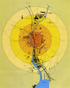 an old map shows the location of several major cities and rivers in this area, as well as its surrounding areas