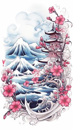 🍃🌸 Elevate your ink experience with the tranquility of Japanese Sakura tattoos! Each blossom tells a tale of renewal and beauty. Dive into our Telegram channel for a daily dose of Sakura inspiration and let your body become a canvas for the artistry of cherry blossoms! 🌸🎨 #SakuraInk #CherryBlossomArt #JapaneseTattoo #BodyArtSerenity #Tattoo #TattooIdeas #BodyArt #FreeInk #FreeInkArt Unique Tattoo Sketches, Feminine Phoenix Tattoo, Japanese Water Tattoo, Cherry Tree Tattoos, Bonsai Tree Tattoos, Japanese Tattoo Women, Tattoo Japan, Cherry Blossom Tree Tattoo, Cherry Blossom Drawing