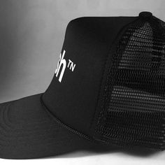 Nashville Foam Trucker Hat Black Mesh 5-panel Trucker Hat, Sport Event, Hanging Out, Nashville, Tennessee, Trucker Hat, Baseball Hats, Crown, Mesh