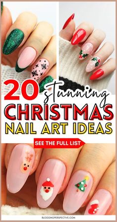 These Christmas nail designs are perfect for creating a festive look! From Christmas nail art to cute Christmas nails, this list has all the inspiration you need. Explore Christmas nails 2024 and elegant December nails that fit any style. Don’t miss these Christmas nail inspo ideas and December nail designs—they’re a must-try! Check out these xmas nails and Christmas gel nails now on the blog. Simple Nail Looks, Creative Stocking Stuffers, Cute Holiday Nails, Room Decor To Make, Christmas Tree Trends, Nail Designs Trending Now, Easy Christmas Nails, Christmas Makeup Looks