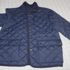 J Crew Crewcuts Factory Boys Quilted Field Jacket Blue Size:4-5 Nwot Sleeve 16" Length 18" Chest 14,5" Boy Quilts, Field Jacket, Kids Jacket, J Crew, Kids Shop, Jackets & Coats, Size 4, Color Blue, Customer Support