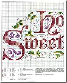 a cross stitch pattern with the words joy stories on it