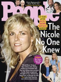 the cover of people magazine with an image of nicole no one knew