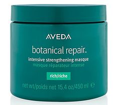 Aveda Botanical Repair Intense Strengthen Mask leaves hair visibly softer and smoother. It detangles to help with easier combing and leaves hair feeling soft and smooth with a luxurious slip. It's a sumptuous buttery creme for rich conditioning. Formulated for all textures of medium to thick hair types, it uses Aveda's own pure-fume aroma with ylang-ylang, rose, marjoram, plus other flower and plant essences.  How do I use it: After shampooing, smooth through damp hair. Leave on two to five minu Aveda Botanical Repair, Repair Hair Mask, Aveda Hair, Repair Hair, Kevin Murphy, Deep Conditioning, Marjoram, Hair Strengthening, Hair Fibers