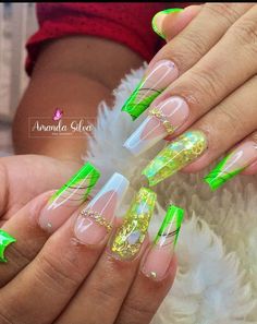 Beach Nails Art, Clear Glitter Nails, Watermelon Nail, Watermelon Nail Art, Beach Nail Art, Nail Nail Designs, 2023 Beach, Makeup Nails Designs, Classy Nail Designs