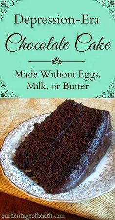 Resipi Kek, Slice Of Cake, Desserts Vegan, Dairy Free Dessert, Think Food, Frugal Meals, Vegan Sweets, Chocolate Cake Recipe