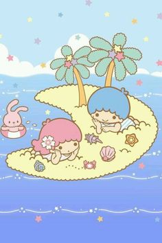 Little Twin Stars ☆☆ Hello Kitty Imagenes, Hd Phone Wallpapers, Twin Stars, Star Wallpaper, Little Twin Stars, Kawaii Wallpaper