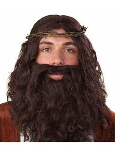 Crown of Thorns - costumesupercenter.com Jesus Costume, Jesus Crown, Brown Beard, Addams Family Costumes, Easter Costume, Halloween Costume Accessories, Crown Of Thorns, Brown Wig, Beard No Mustache