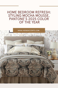 Victoria Damask Bedding Set + Pantone’s 2025 Color of the Year + Mocha Mousse