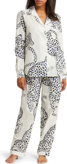 Desmond & Dempsey Floral Long Sleeve Cotton Pajamas | Nordstrom White Long Sleeve Relaxed Fit Sleepwear, Cotton Long Sleeve Sleepwear, Cotton Wide-leg Sleepwear For Lounging, Cotton Wide Leg Sleepwear For Lounging, Wide Leg Cotton Sleepwear, White Relaxed Fit Long Sleeve Sets, Cotton Wide Leg Sleepwear, Long Sleeve Relaxed Fit Sleepwear, Relaxed Fit Long Sleeve Sleepwear