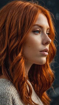 red hair color ideas Layers Red Hair, Texturizer On Natural Hair, Heat Damage, Hair Texture