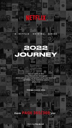 the netflix series is shown in black and white, with red lettering that reads'22 journey